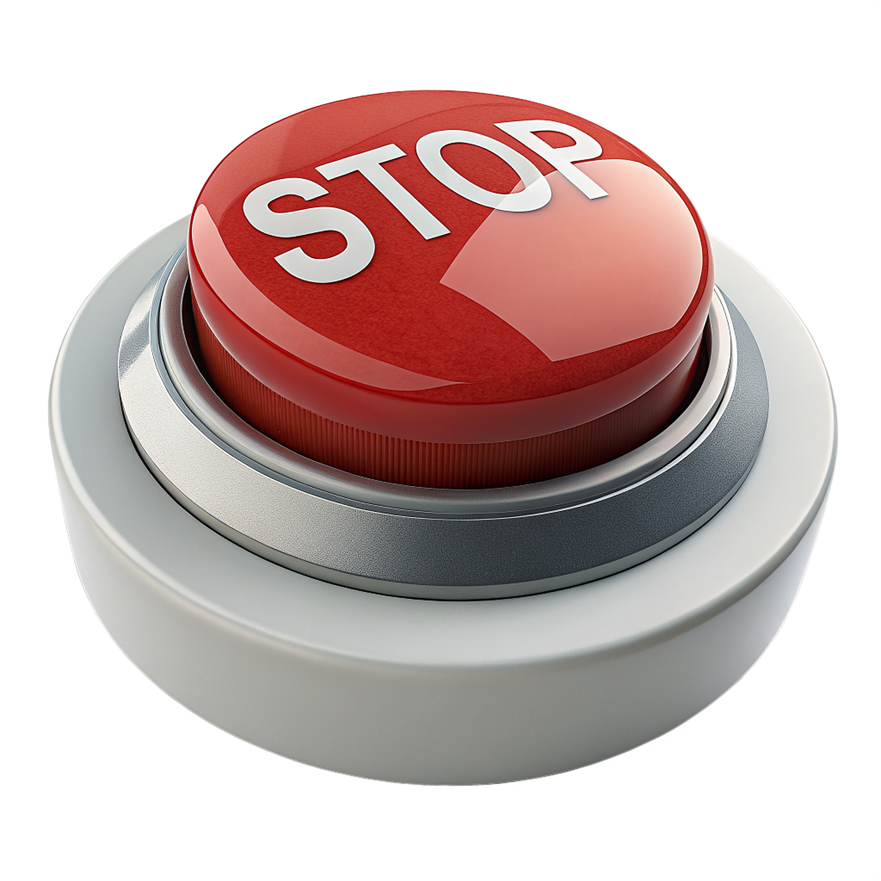 ai generated, button, stop, stop signal, safety, danger, red, a warning, sign, icon
