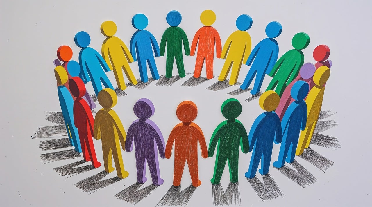 ai generated, people, social networks, media, system, web, news, network, connection, connected, with each other, together, agreement, action, allies, effort, reviews, relationship, bookmarks, brotherhood, democratization, service